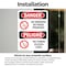 Signmission 7 in Width, Vinyl Decal, Rectangle, Bilingual OS-2PACK-DS-D-710-VS-1474 - alternate 6